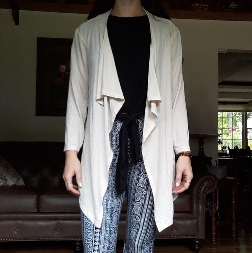 LAST CHANCE Cable & gauge cardigan